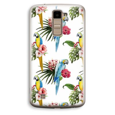 Kleurrijke papegaaien: LG K10 (2016) Transparant Hoesje
