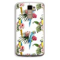 Kleurrijke papegaaien: LG K10 (2016) Transparant Hoesje