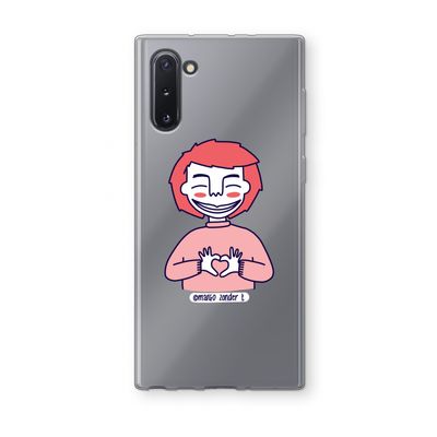 Hartje: Samsung Galaxy Note 10 Transparant Hoesje