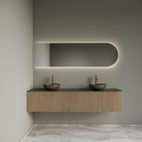 Badkamermeubelset Gliss Design Alluro 180 cm Links Mist