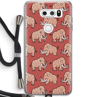 Mammoet: LG V30 Transparant Hoesje met koord