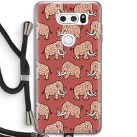 Mammoet: LG V30 Transparant Hoesje met koord