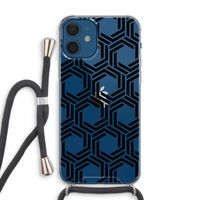 Geometrisch patroon: iPhone 12 Transparant Hoesje met koord Geometrisch patroon: iPhone 12 Transparant Hoesje met koord