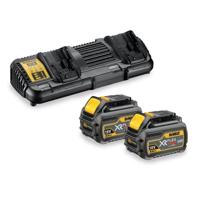 DeWALT DCB132T2 Starterset 2x DCB546 Accu 6.0Ah 54V XR FlexVolt + Dubbellader DCB132
