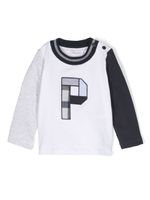 Patachou t-shirt colour block à manches longues - Blanc