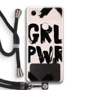 Girl Power #2: Pixel 3 Transparant Hoesje met koord