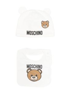 Moschino Kids bonnet à motif Teddy Bear - Blanc