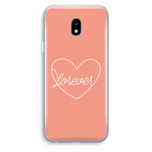 Forever heart: Samsung Galaxy J3 (2017) Transparant Hoesje
