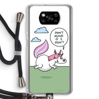 Unicorn: Xiaomi Poco X3 NFC Transparant Hoesje met koord