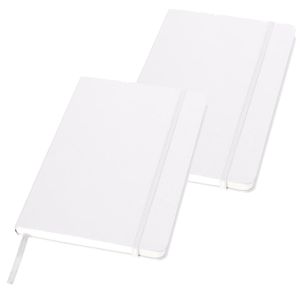 2x stuks witte luxe schriften gelinieerd A5 formaat