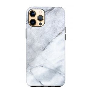 Witte marmer: iPhone 12 Pro Max Tough Case