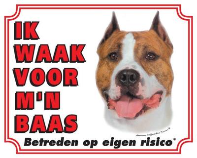American Staffordshire Terrier Waakbord