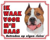 American Staffordshire Terrier Waakbord