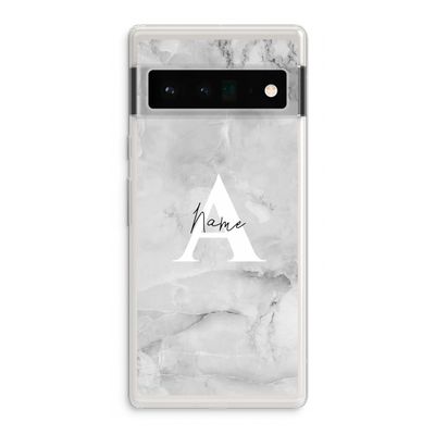 Ivory Marble: Google Pixel 6 Pro Transparant Hoesje