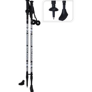 Gezond bewegen set 2x stuks Nordic Walking verstelbare wandelstokken