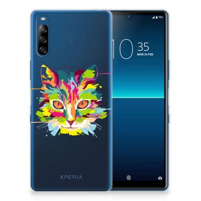 Sony Xperia L4 Telefoonhoesje met Naam Cat Color Sony Xperia L4 Telefoonhoesje met Naam Cat Color