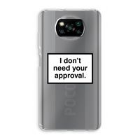 Don't need approval: Xiaomi Poco X3 NFC Transparant Hoesje
