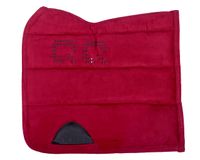 QHP Puffpad Grip zadeldek rood maat:dr full