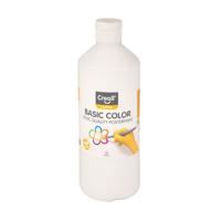Plakkaatverf creall basic wit 500ml | 6 stuks