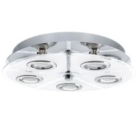 Eglo Led plafondlampCabo Round 5x3w - 3000K - 35cm chroom - 30933