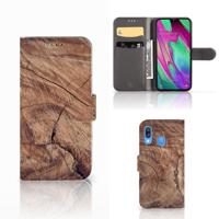 Samsung Galaxy A40 | Book Style Case | Tree Trunk
