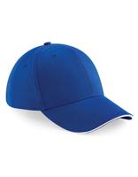 Beechfield CB20 Athleisure 6 Panel Cap - Bright Royal/White - One Size