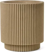 Capi nature groove nl cilinder vaas 44x46 cm beige
