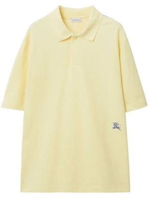 Burberry chemise à motif Equestrian Knight brodé - Jaune