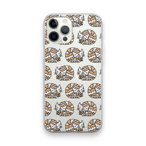 Slapende poes: iPhone 12 Pro Max Transparant Hoesje