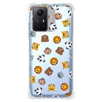 Doorzichtige Silicone Hoesje voor Xiaomi Redmi Note 12s Dieren Emojis