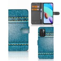 Xiaomi Redmi 10 | Wallet Case | met Pasjes | Jeans