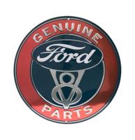 Ford V8 Genuine Parts Metalen Bord - Ø31cm Ford V8 Genuine Parts Metalen Bord - Ø31cm
