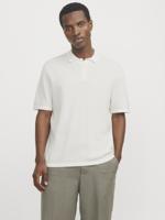 Jack - Jones Jjegeorge Knit Polo Ss Sn Poloshirts Cloud Dancer