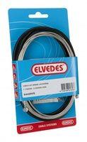 Elvedes Remkabel set universeel 1800/2350 mm zwart/zilver