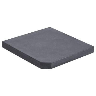 VidaXL Parasolvoetplaat vierkant 25 kg graniet zwart