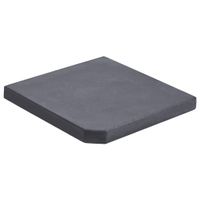 VidaXL Parasolvoetplaat vierkant 25 kg graniet zwart VidaXL Parasolvoetplaat vierkant 25 kg graniet zwart