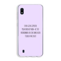 Tequila: Samsung Galaxy A10 Transparant Hoesje Tequila: Samsung Galaxy A10 Transparant Hoesje