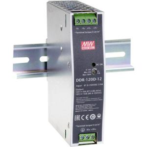 Mean Well DDR-120D-12 DIN-rail DC/DC-converter 12 V/DC 10 A 120 W Aantal uitgangen: 1 x Inhoud: 1 stuk(s)