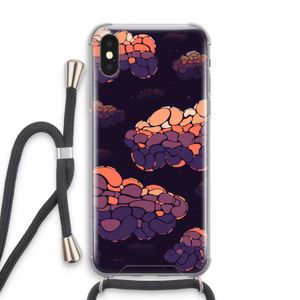 Patroon Wolken: iPhone X Transparant Hoesje met koord