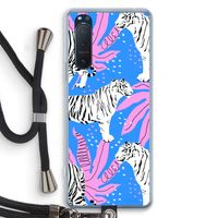 Tijger: Sony Xperia 5 II Transparant Hoesje met koord Tijger: Sony Xperia 5 II Transparant Hoesje met koord