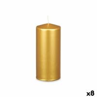 Kaars Gouden 9 x 20 x 9 cm (8 Stuks)