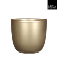 Tusca pot rond goud h16xd17 cm - Mica Decorations - thumbnail