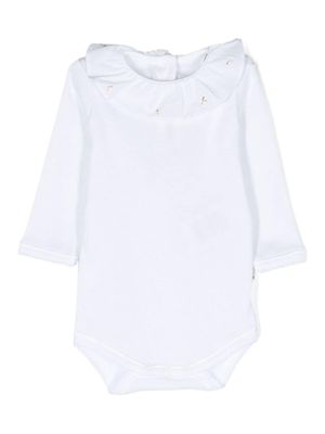 Bonpoint body en coton April à cerises imprimées - Blanc