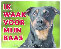 Jack Russell Terrier Waakbord - Ik waak voor mijn baas Jack Russell Terrier Waakbord - Ik waak voor mijn baas