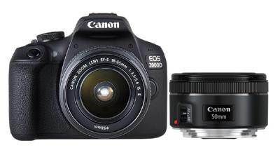 Canon EOS 2000D 18-55 IS + 50 1.8S