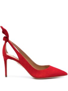 Aquazzura escarpins à nœud papillon 85 mm - Rouge