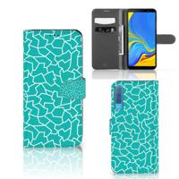 Samsung Galaxy A7 (2018) Hoesje Cracks Blue | Portemonnee hoesje