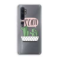 I love cacti: Xiaomi Mi Note 10 Pro Transparant Hoesje