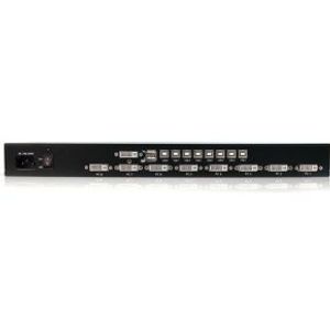 StarTech.com 8-poort 1U-Rack DVI USB KVM-switch