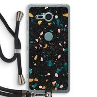 Terrazzo N°10: Sony Xperia XZ2 Compact Transparant Hoesje met koord